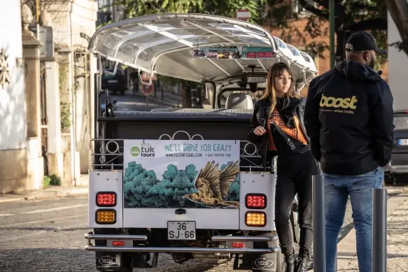 Geparkeerde Tuk Tuk